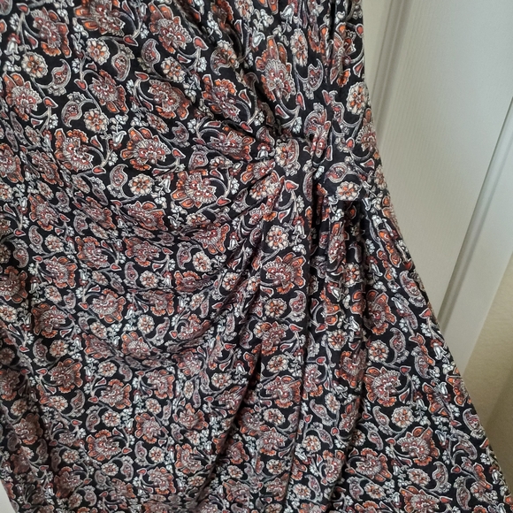 NWT Boden Black & Rust Floral Pattern Dress Women's Size 20-22 - Picture 3 of 10